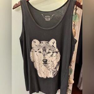 Black Wolf Graphic Tank Top men’s